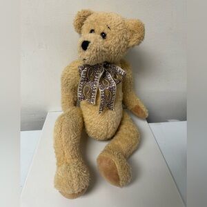 TY PLUSH "ELEANOR" 17" BEIGE FULLY ARTICULATED MINT 1995 VINTAGE